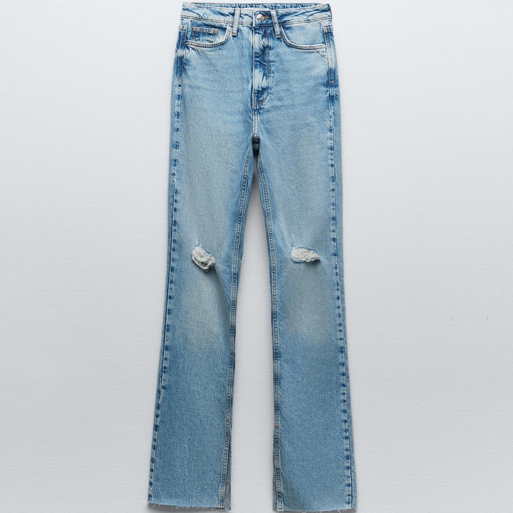 Zara High Rise Slim Flare